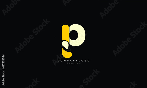 LP PL L AND P  Abstract initial monogram letter alphabet logo design