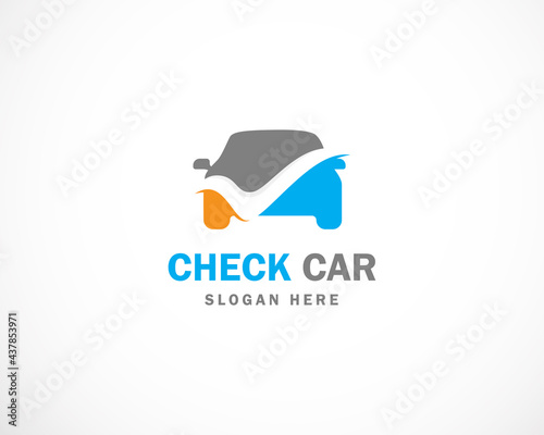 check car logo creative symbol rental service