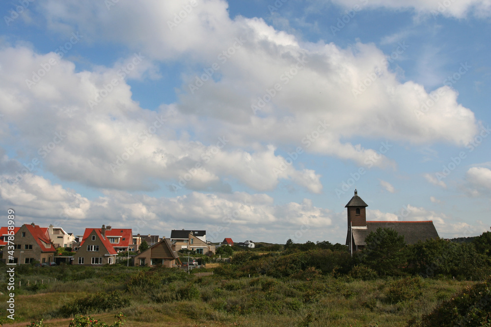 Coastal village Bergen aan Zee Netherlands; kustdorp Bergen aan Zee Nederland