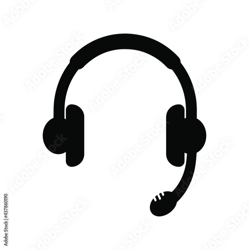 headphones icon on white background