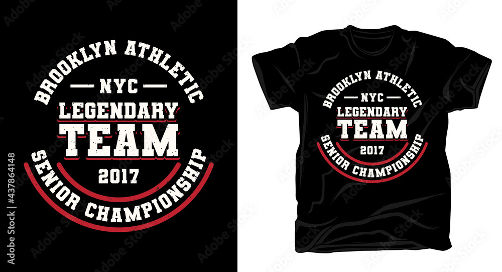 Legendary team typography t-shirt design Legendary team typography t-shirt design