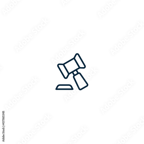 Gavel icon vector. judge gavel icon vector. law icon vector. auction hammer