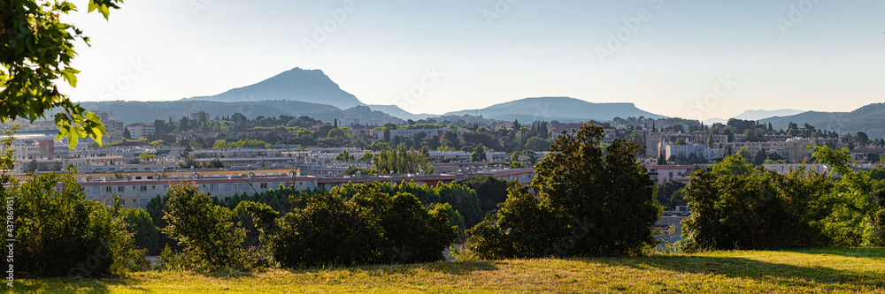 Sainte Victoire mountain in the morning light