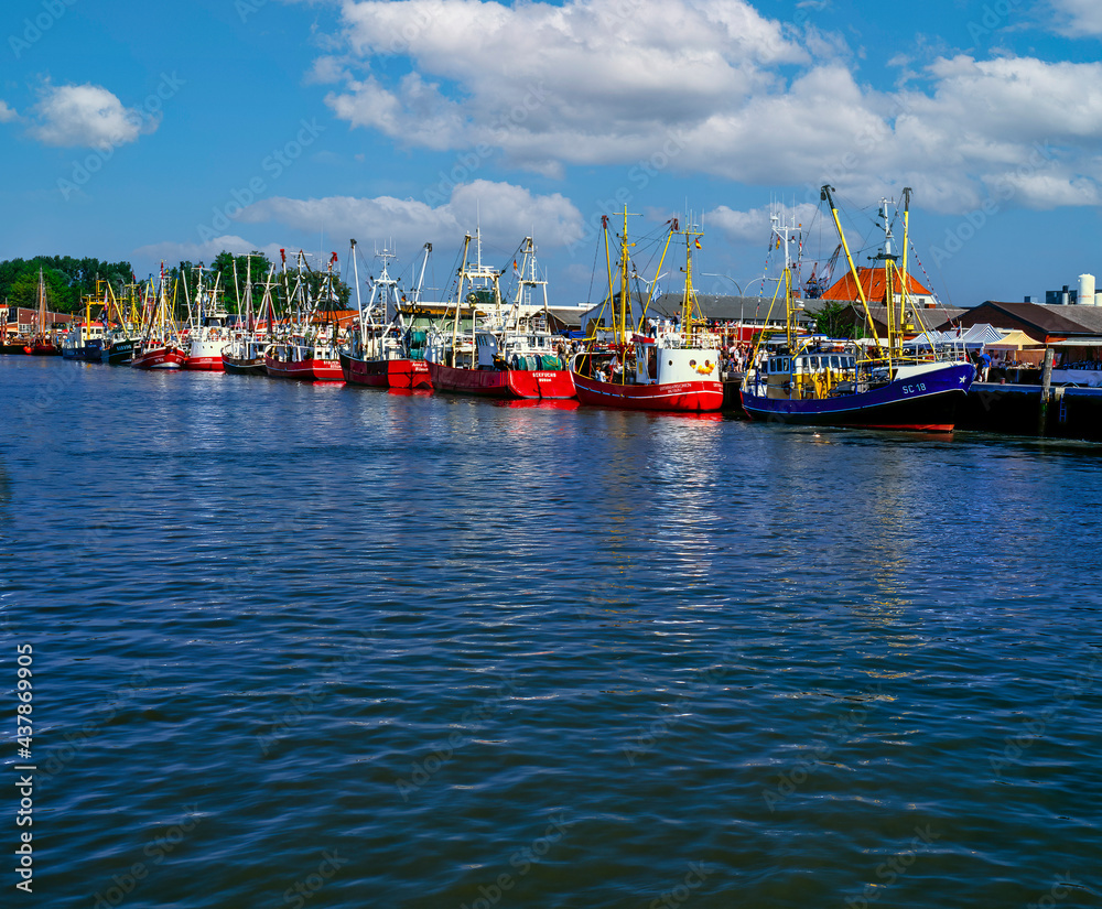 Fischereihafen von Büsum, Büsum, Schleswig-Holstein, Deutschland