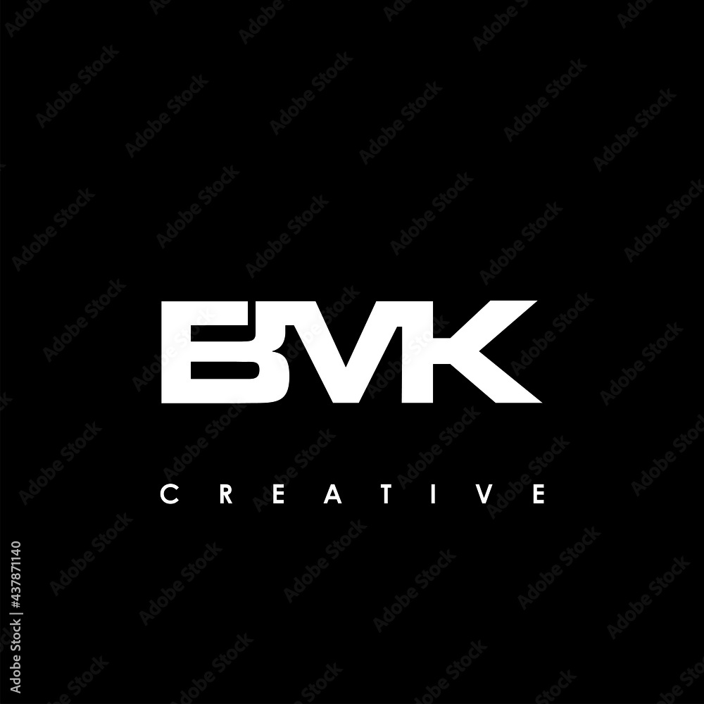 BMK Letter Initial Logo Design Template Vector Illustration