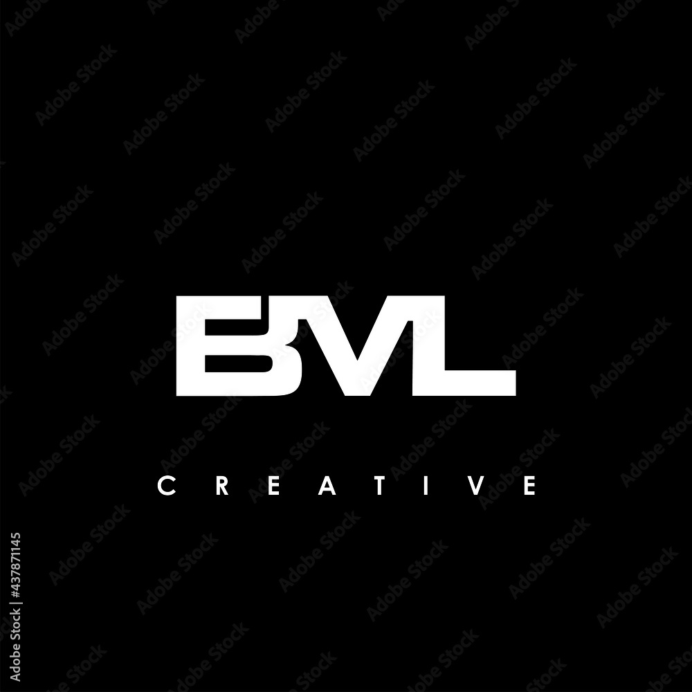 BML Letter Initial Logo Design Template Vector Illustration