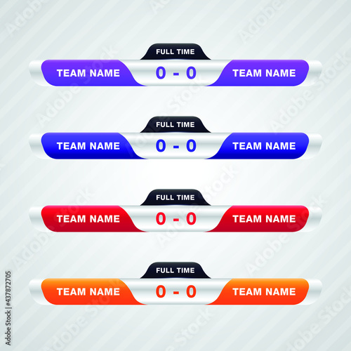 VS Soccer Versus board sports illustration banner vector designs templates