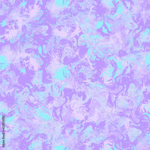 Seamless pattern. Violet abstract liqiude art. Textile pattern.