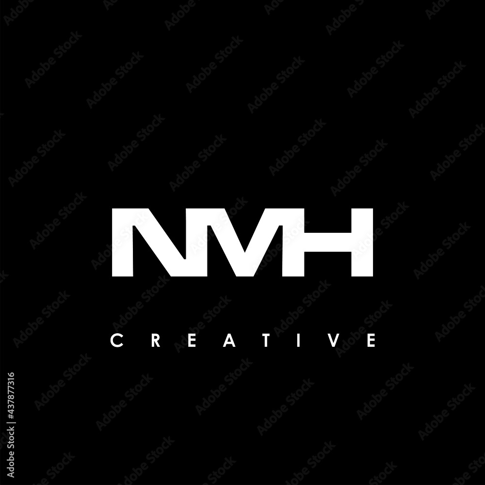 NMH Letter Initial Logo Design Template Vector Illustration