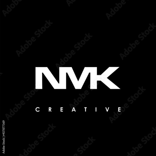 NMK Letter Initial Logo Design Template Vector Illustration