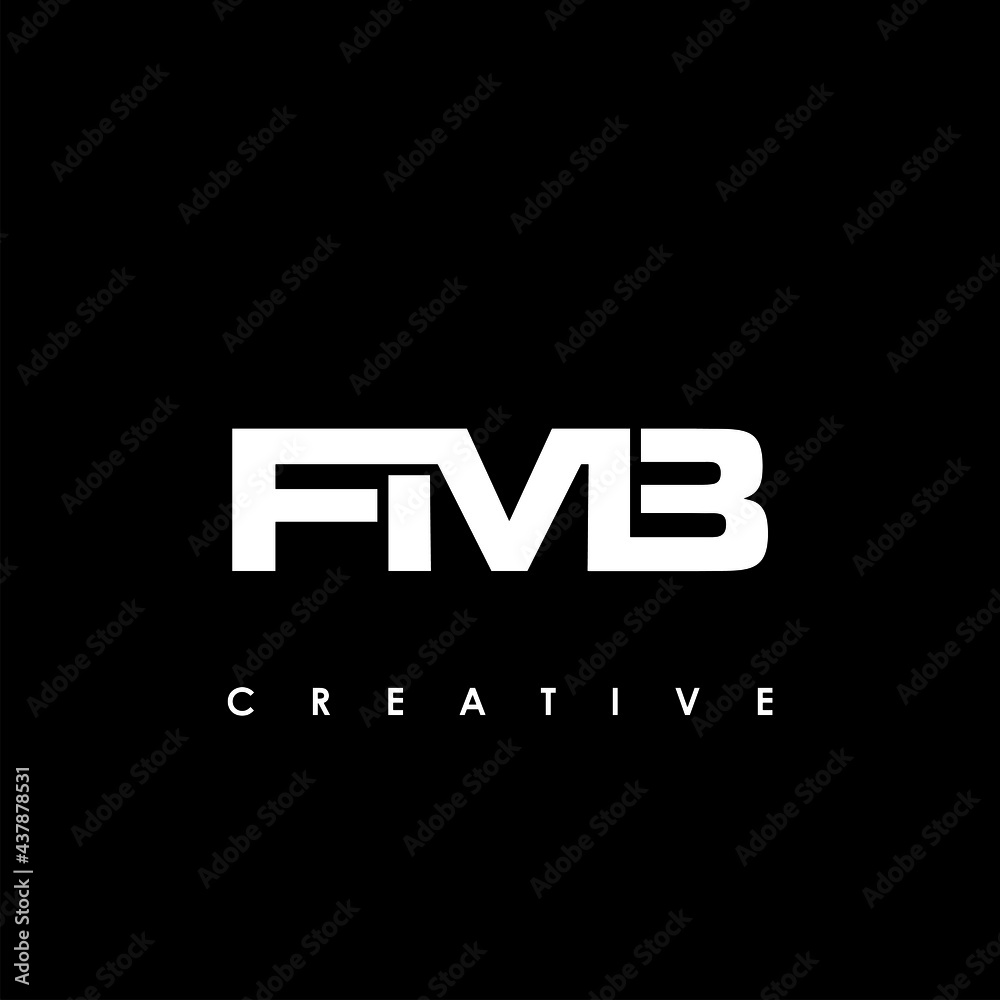 FMB Letter Initial Logo Design Template Vector Illustration