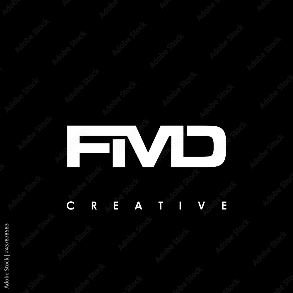 FMD Letter Initial Logo Design Template Vector Illustration
