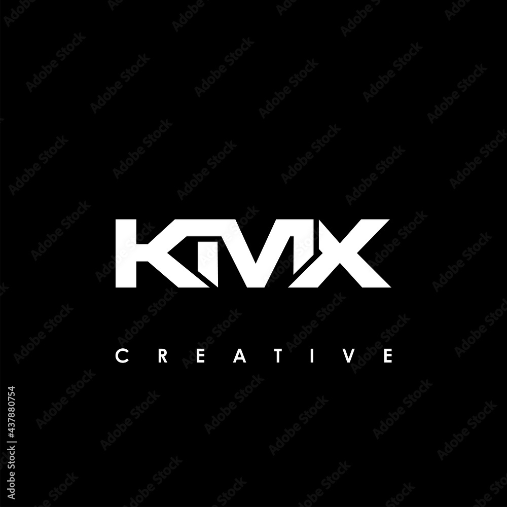 KMX Letter Initial Logo Design Template Vector Illustration