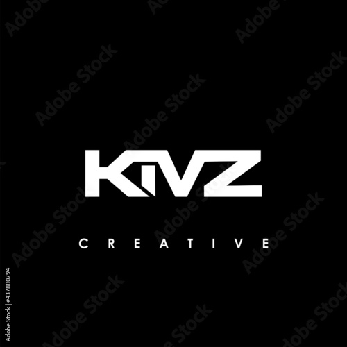 KMZ Letter Initial Logo Design Template Vector Illustration