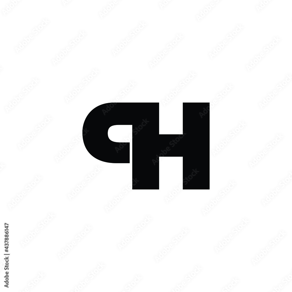 Letter PH simple logo design vector Letter PH simple logo design vector