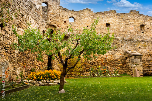 Old wall in Spitz town. Wachau valley. Austria. photo