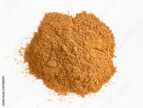 Slika na platnu pile of cinnamon powder close up on gray