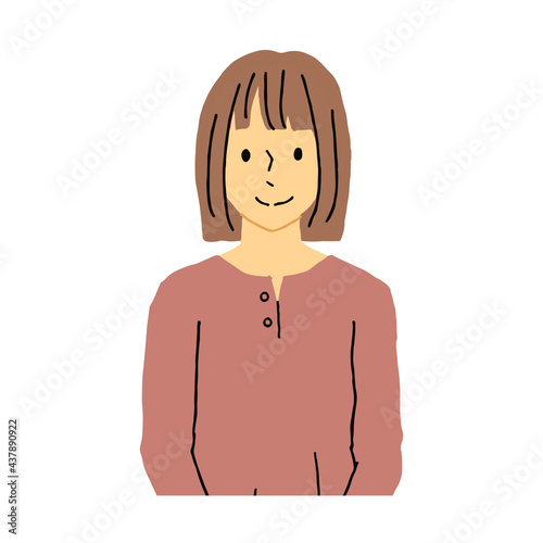 笑顔の女性