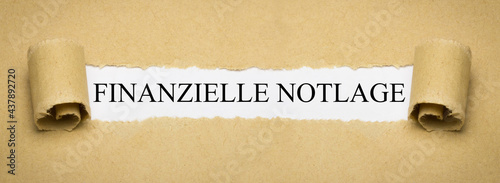 Finanzielle Notlage photo