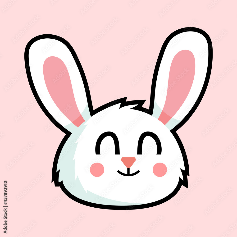 Fototapeta premium cute little bunny head