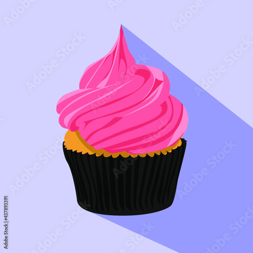 Cupcake flat ilustration