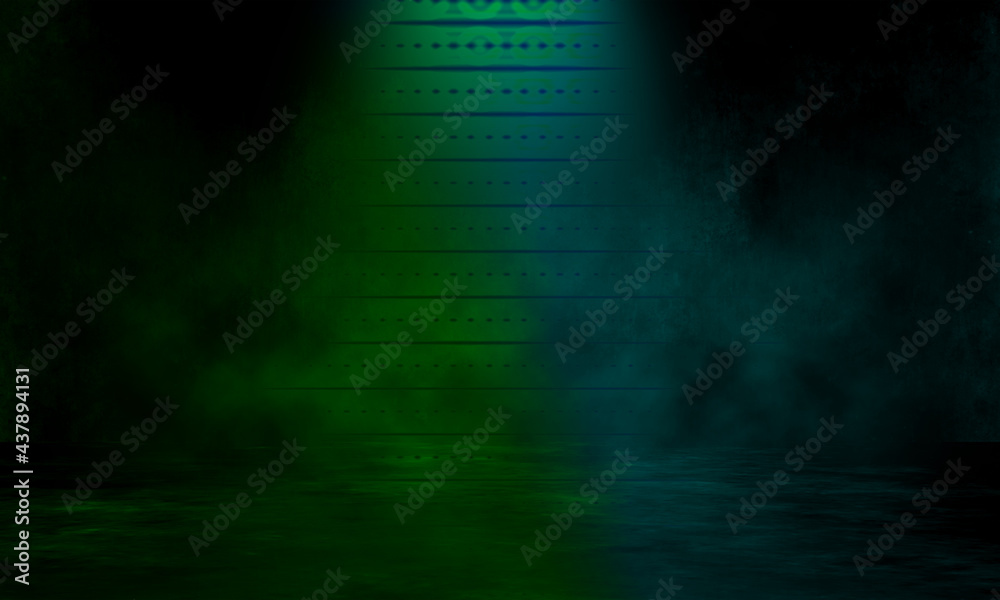 Fototapeta premium Colour Gradient with Black Background