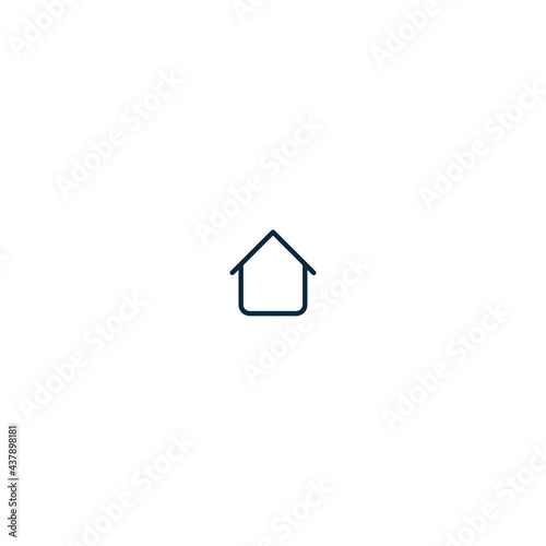 Minimal home icon. Outline design