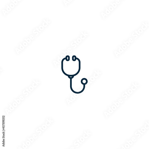 Stethoscope minimal outline icon
