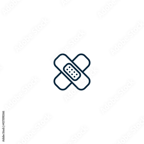Medical Band-aid. Antiseptic band-aid.