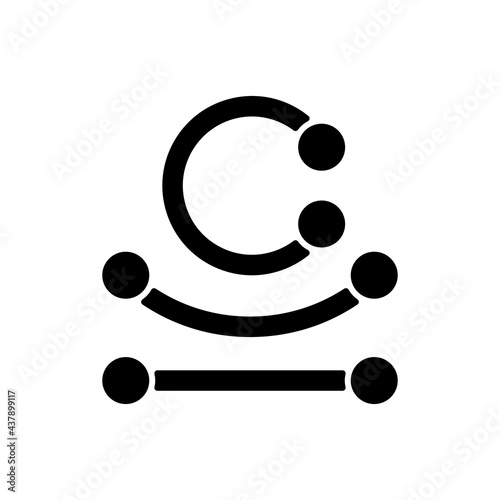 Piercing jewelry black glyph icon. Type of jewellery specially designed to be wore on human body. Modern style. Valuable piercing. Silhouette symbol on white space. Vector isolated illustration