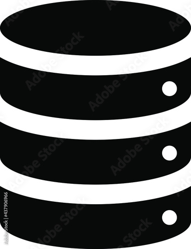 Data storage flat icon vector image 