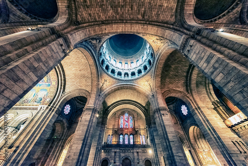 Obraz na płótnie Inside the Sacre-Coeur Basilica in Paris
