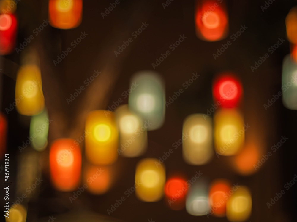 Colorful blur bokeh background. christmas background