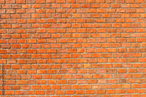 Seamless red brick wall background.Old red brick grunge wall background. 