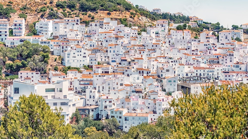White houses in Casares village, Andalusia © Stockbym