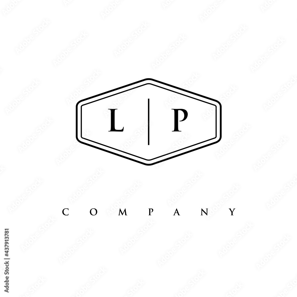 initial LP logo design vector initial LP logo design vector