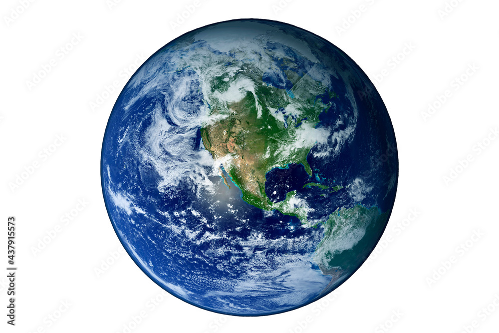 Planet Earth isolated on white background. Elements of this image were furnished by NASA. Planet Earth isolated on white background. Elements of this image were furnished by NASA.