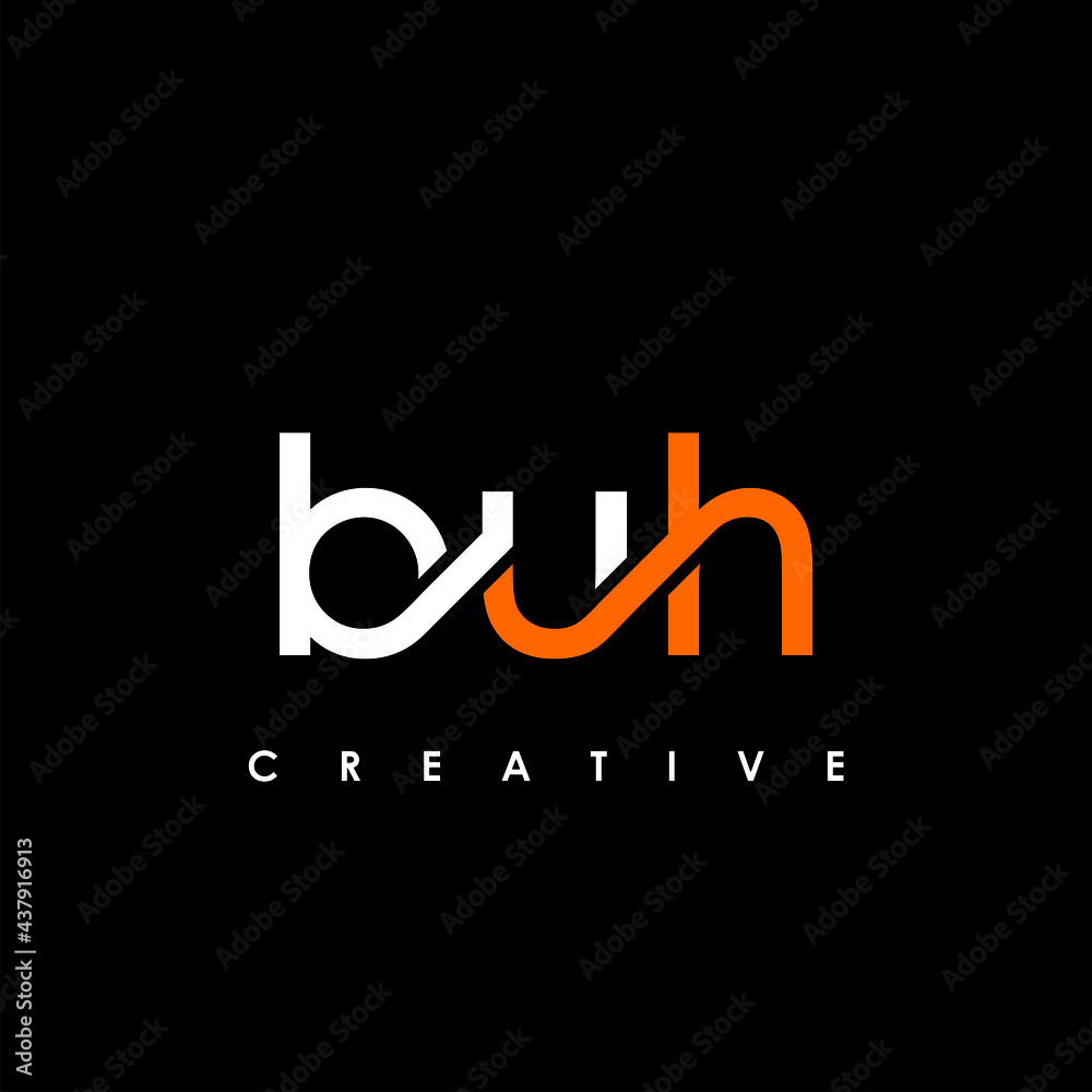 Fototapeta premium BUH Letter Initial Logo Design Template Vector Illustration
