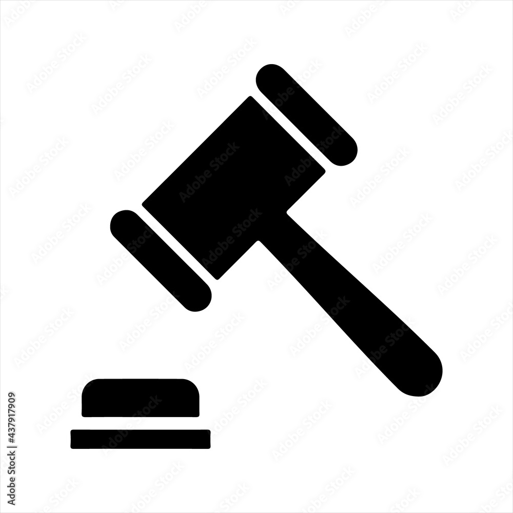 law icon, black. Vector and glyph law icon, black. Vector and glyph