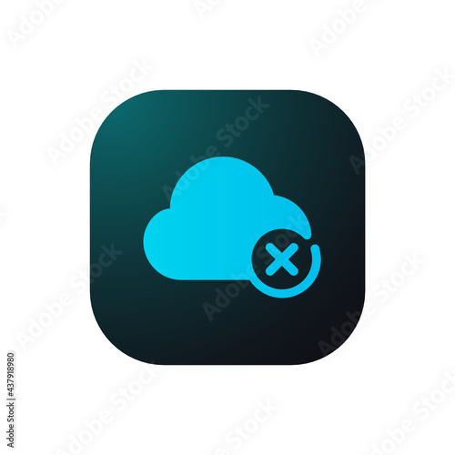 Delete Cloud Service - Sticker