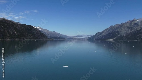 Cruising thru Tarr Inlet waters, Glacier Bay National Park and Preserve, Alaska. photo