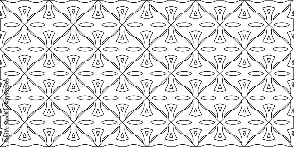 vector pattern with diagonal elements. abstract ornament for wallpapers and backgrounds. Black and white colors.