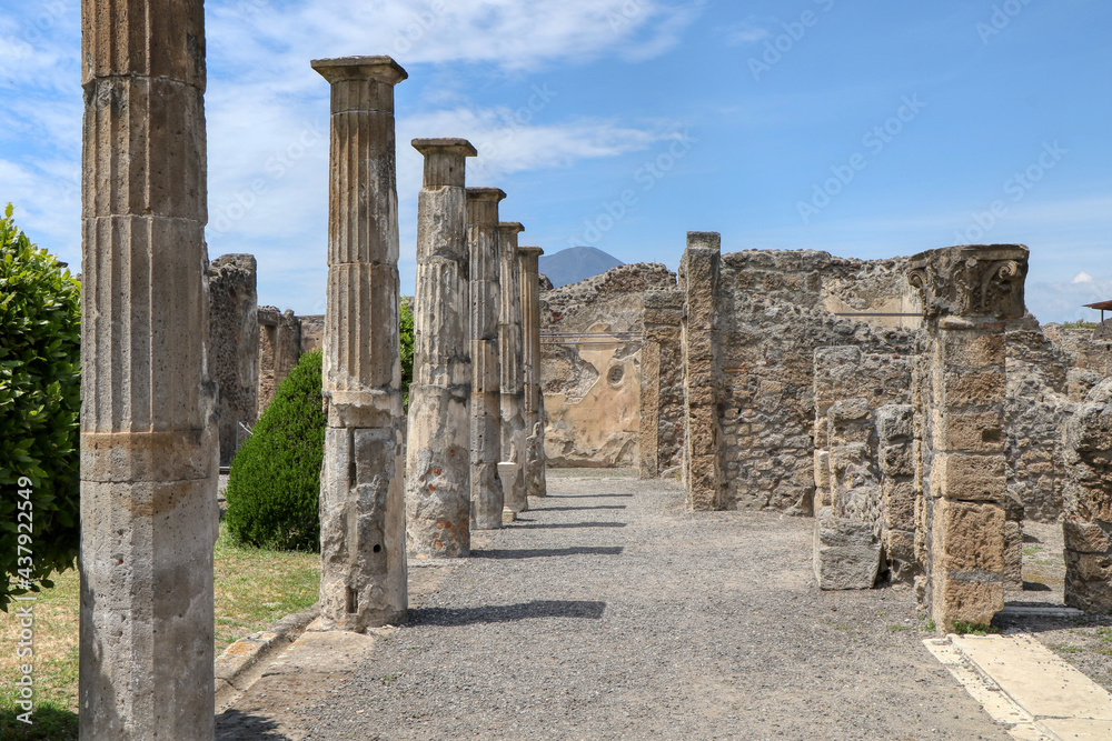 Archaeological Park of Pompeii. House of the Cornelii. Campania, Italy