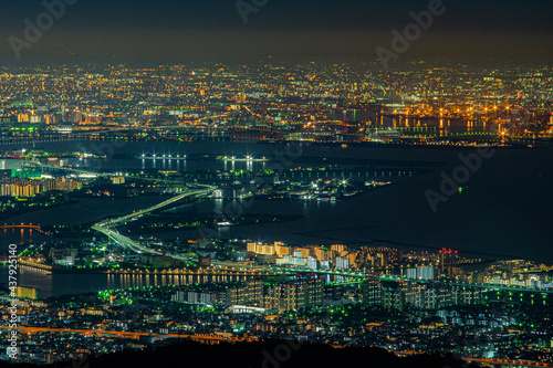 山から見える夜景