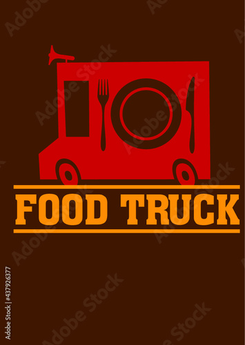 Illustration Food Truck Logo