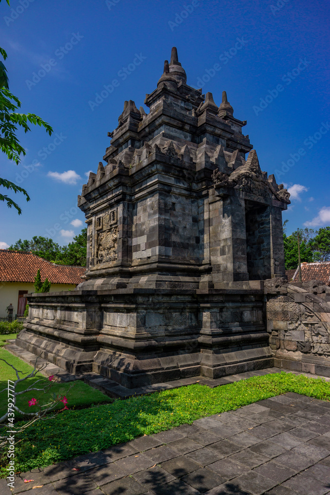 Pawon Temple and its reliefs in Magelang, Central Java, Indonesia
