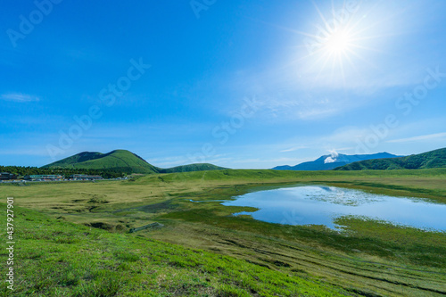 九州観光　阿蘇山草千里