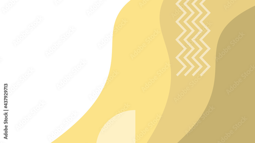 Obraz premium Colourful abstract wave background with Memphis style. Modern abstract covers set, minimal covers design. Colorful geometric background, vector illustration. 
