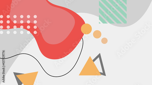 abstract geometric cover background with minimal trendy style. Funky 90s memphis background. Abstract hipster shapes and funky geometric patterns, 1980s pop backdrop vector illustration set.