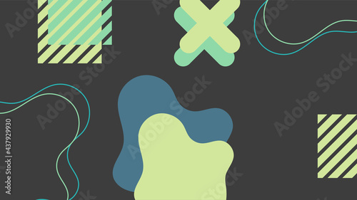 abstract geometric cover background with minimal trendy style. Funky 90s memphis background. Abstract hipster shapes and funky geometric patterns, 1980s pop backdrop vector illustration set.